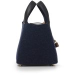 Hermès Bleu Nuit Feutre Wool and Black Swift Picotin Lock 18 Gold Hardware - Image 2